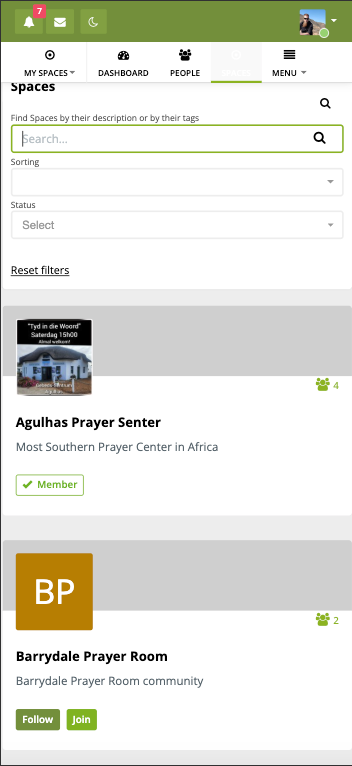 Mobile Screenshot of The Oil Press messaging interface